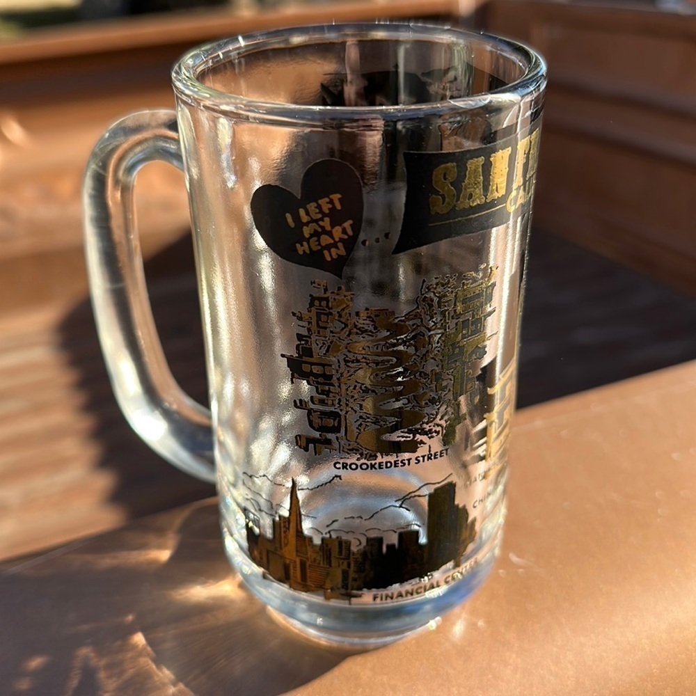 ~3 for $20~San Francisco glass mug tourist sites